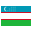 Uzbekistanas flag
